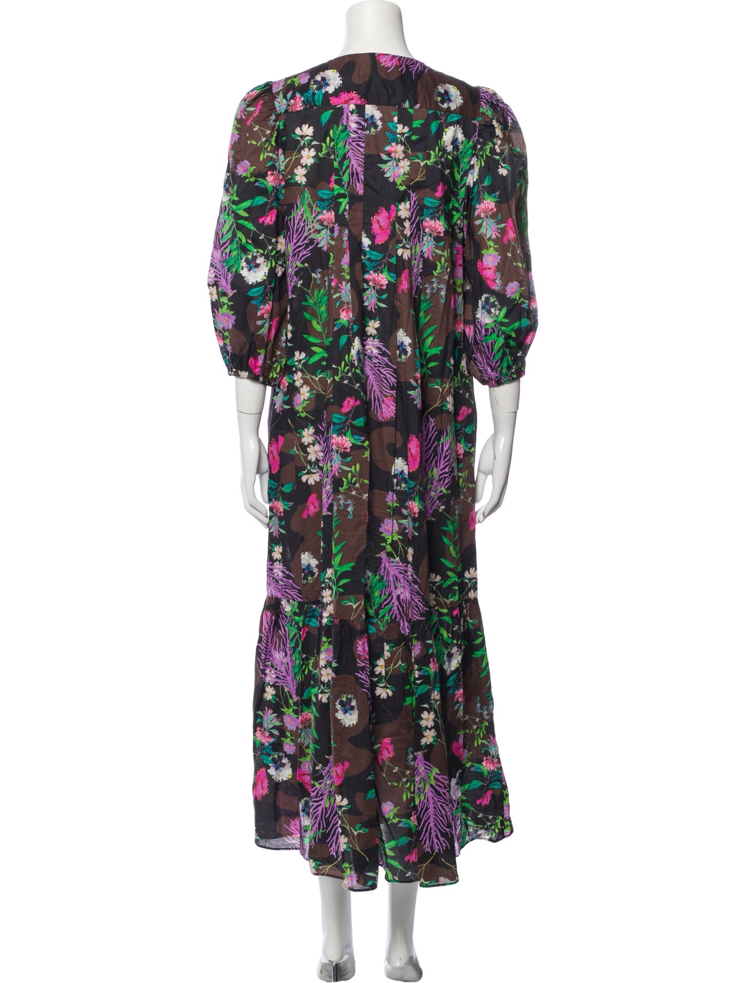 Cynthia Rowley Floral Print Long Dress